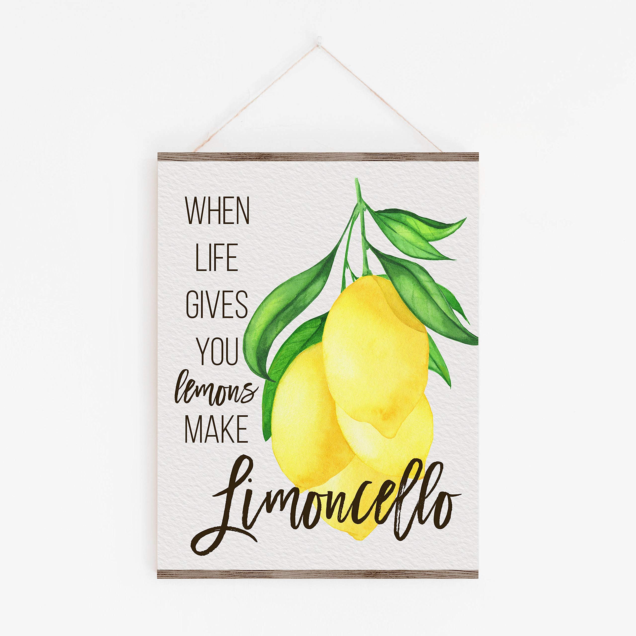 Amazon.com: 'When Life Gives you Lemons' Wall Art | Yellow and
